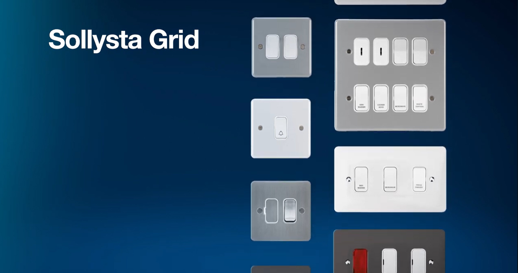 Grid plate 8G & Box wo KOs • WPGP8B | Hager